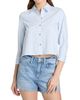 L'AGENCE Women's Fawn Scarf-Print Striped Cotton-Blend Shirt - 3