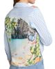L'AGENCE Women's Fawn Scarf-Print Striped Cotton-Blend Shirt - 6