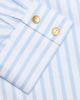 L'AGENCE Women's Fawn Scarf-Print Striped Cotton-Blend Shirt - 7