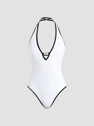 L'AGENCE Women's Fine Line Breana One-Piece Swimsuit