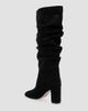 L'AGENCE Women's Fletcher 80MM Ruched Suede Knee-High Boots - 3
