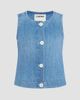 L'AGENCE Women's Foster Denim Sleeveless Top - 1