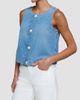 L'AGENCE Women's Foster Denim Sleeveless Top - 5