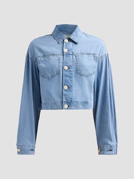 L'AGENCE Women's Gaines Balloon Sleeve Crop Jacket