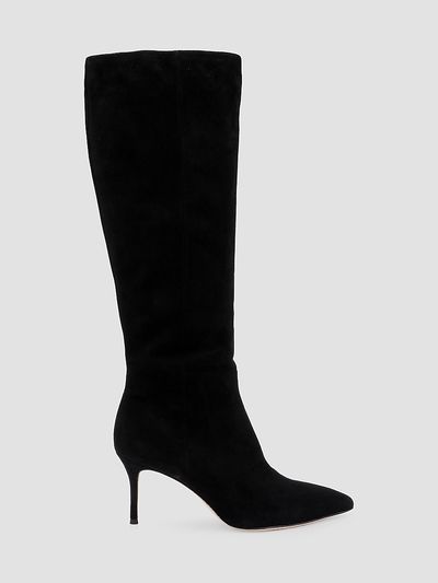 L'AGENCE Women's Herald 75MM Suede Knee-High Boots