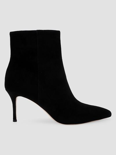L'AGENCE Women's Houston 75MM Suede Stiletto Booties