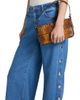 L'AGENCE Women's Jennings Side-Snap High-Rise Wide-Leg Jeans - 6