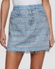 L'AGENCE Women's Jolene Crystal-Fringe Mini Skirt - 4