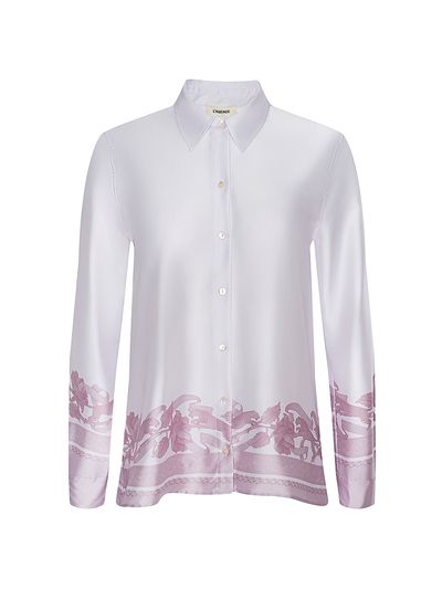 L'AGENCE Women's Judy Scarf Satin Shirt