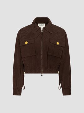 L'AGENCE Women's Kade Cargo Pocket Windbreaker Jacket