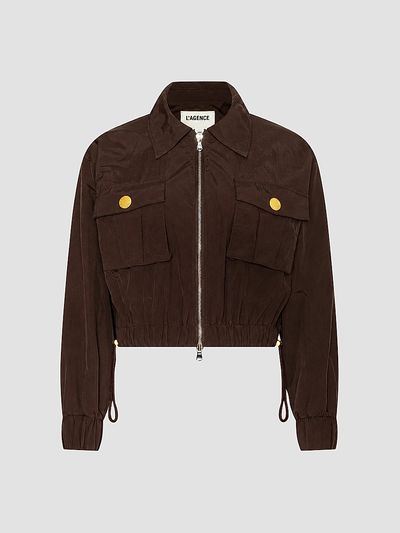 L'AGENCE Women's Kade Cargo Pocket Windbreaker Jacket