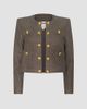 L'AGENCE Women's Kahlia Textured Collarless Jacket - 1