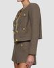 L'AGENCE Women's Kahlia Textured Collarless Jacket - 5