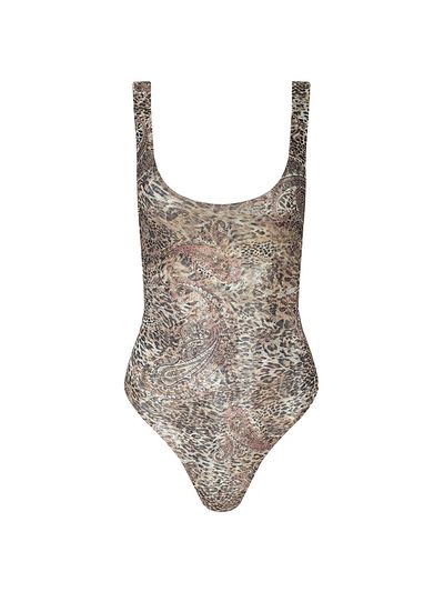 L'AGENCE Women's Kalea Leopard-Print Bodysuit