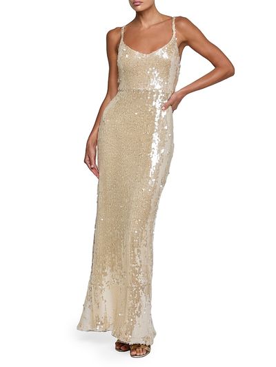L'AGENCE Women's Karma Sequin Maxi Dress