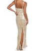 L'AGENCE Women's Karma Sequin Maxi Dress - 3