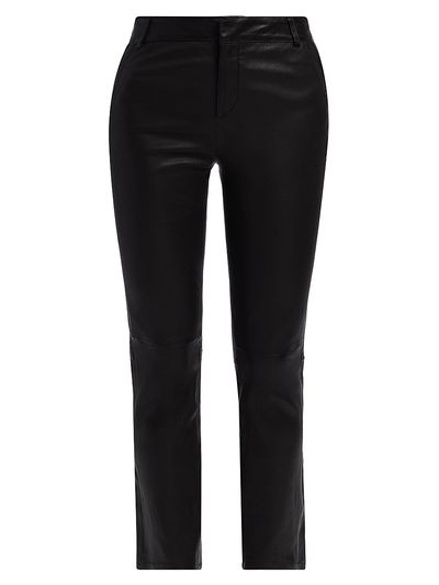 L'AGENCE Women's Ketra Leather Baby Boot-Cut Trousers