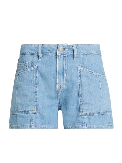 L'AGENCE Women's Kyra Cotton High-Rise Denim Shorts