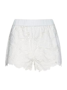 L'AGENCE Women's Laina Eyelet Cotton Shorts