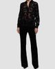 L'AGENCE Women's Laurent Flocked Sheer Blouse - 2