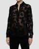L'AGENCE Women's Laurent Flocked Sheer Blouse - 4