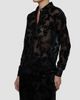 L'AGENCE Women's Laurent Flocked Sheer Blouse - 5