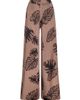 L'AGENCE Women's Lillian Leaf-Print Satin Wide Leg Pants - 6