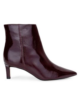 L'AGENCE Women's Lilly 75MM Patent Leather Ankle Boots