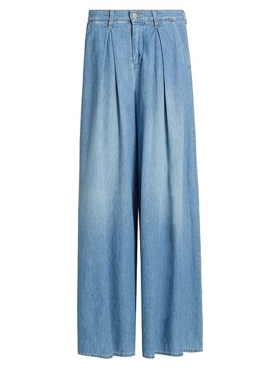 L'AGENCE Women's Lorenza Denim High-Rise Palazzo Pants