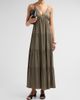 L'AGENCE Women's Lua Tiered Satin Maxi Dress - 2