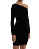 L'AGENCE Women's Lynne Velvet One-Shoulder Sheath Minidress - 4