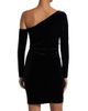 L'AGENCE Women's Lynne Velvet One-Shoulder Sheath Minidress - 5