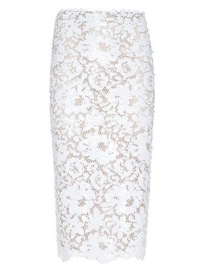L'AGENCE Women's Makena Lace Pencil Skirt