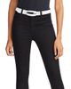 L'AGENCE Women's Milou Domed Lizard Embossed Leather Belt - 2