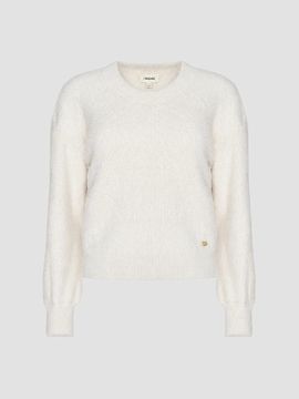 L'AGENCE Women's Nimbus Fuzzy Crewneck Sweater