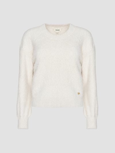 L'AGENCE Women's Nimbus Fuzzy Crewneck Sweater