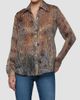L'AGENCE Women's Nina Key Houndstooth Silk Blouse - 4