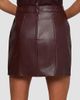 L'AGENCE Women's Nolina Faux Leather Button-Tab Mini Skirt - 3