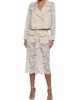 L'AGENCE Women's Novelle Lace-Sleeve Double-Breasted Crop Trench Coat - 2