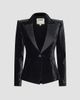 L'AGENCE Women's Philippa Strong-Shoulder Tuxedo Blazer - 1