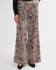 L'AGENCE Women's Pilar Houndstooth Key Wide-Leg Pants - 4