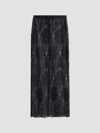 L'AGENCE Women's Raymonde Lace Maxi Skirt