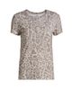 L'AGENCE Women's Ressi Leopard Print Crewneck T-Shirt - 1
