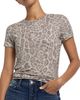 L'AGENCE Women's Ressi Leopard Print Crewneck T-Shirt - 6