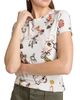 L'AGENCE Women's Ressi Lock Butterfly Crewneck T-Shirt - 6