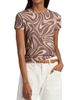 L'AGENCE Women's Ressi Sepia Swirl T-Shirt - 3