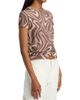 L'AGENCE Women's Ressi Sepia Swirl T-Shirt - 4