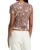 L'AGENCE Women's Ressi Sepia Swirl T-Shirt - 5