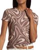 L'AGENCE Women's Ressi Sepia Swirl T-Shirt - 6