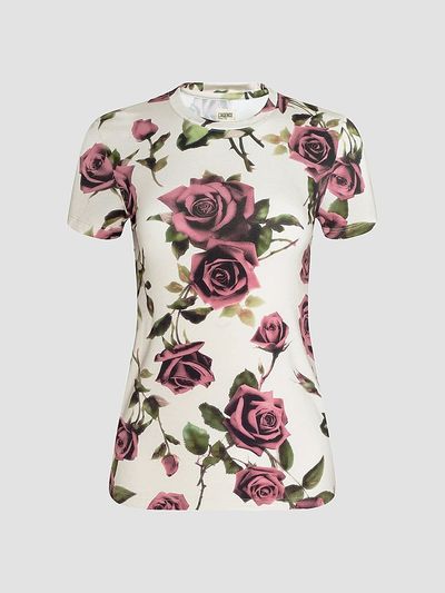 L'AGENCE Women's Ressi Short-Sleeve Rose T-Shirt